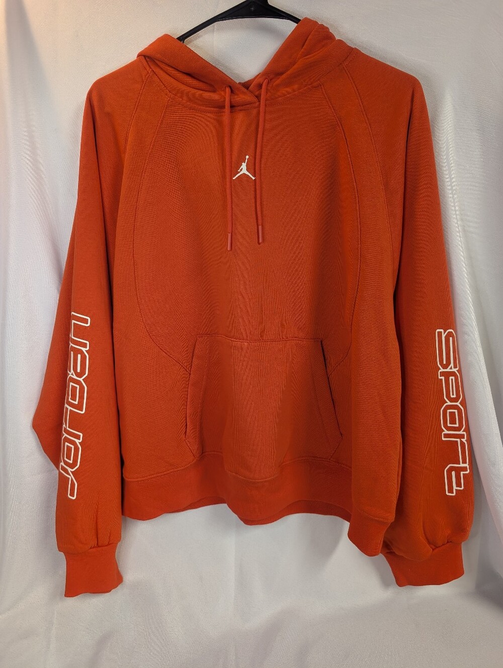 Jordan Women’s Orange Drawstring Pullover Hoodie